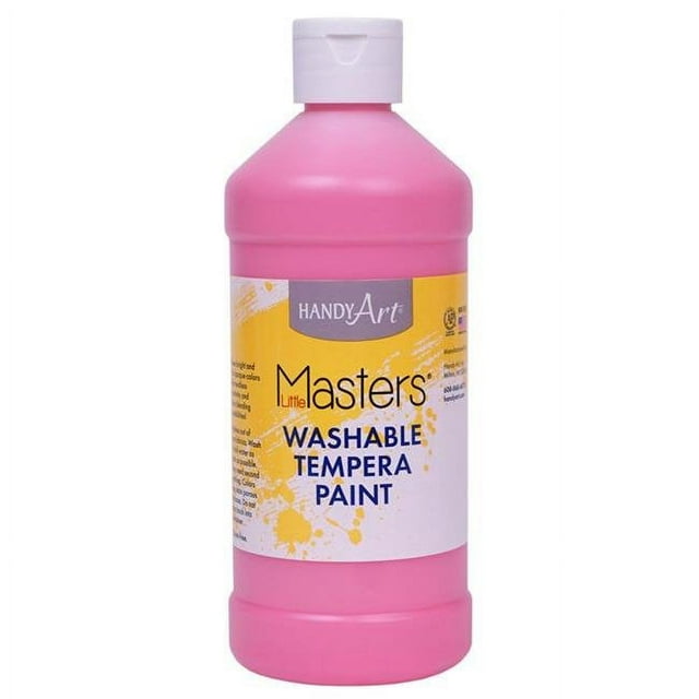 Rock Paint & Handy Art RPC211722-6 Little Masters Pinte de Peinture Tempera Lavable, Rose - 6 Chacun