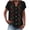 A-Black, variant on Western Shirts for Women Boho Floral Printed Summer Short Sleeve Button V Neck Tunic Tops Loose Lightweight Cozy Beach Vacation Tees Blouse