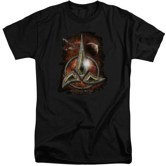 Star Trek Klingon Crest Adult Tall T-Shirt Black
