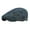 Dark blue, variant on Korean Fashion Cotton Jacquard Denim Beret for Women, British Retro Versatile Forward Cap, Striped Duckbill Cap for Men