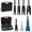 2. Nut Driver Set, variant on Wing Nut Driver 1/2" 9mm 12mm 15mm 19mm and Wire Nut , 1/4" Hex Nut Driver Set for Drill, Hurricane Shutter Hardware for Panel Nuts Screws Bolt Eye C Hook Q-Hanger Wire Twisting