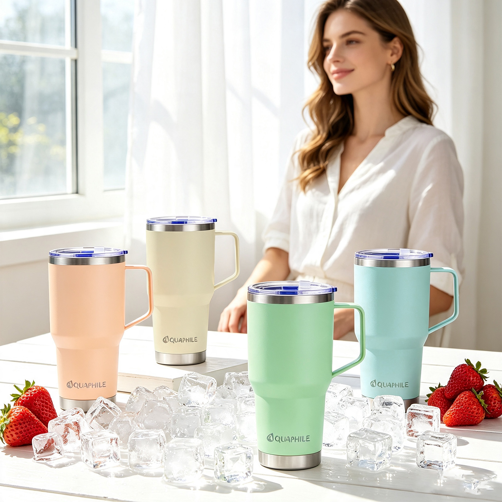 Aquaphile 30oz Stainless Steel Insulated Travel Mug photo 7