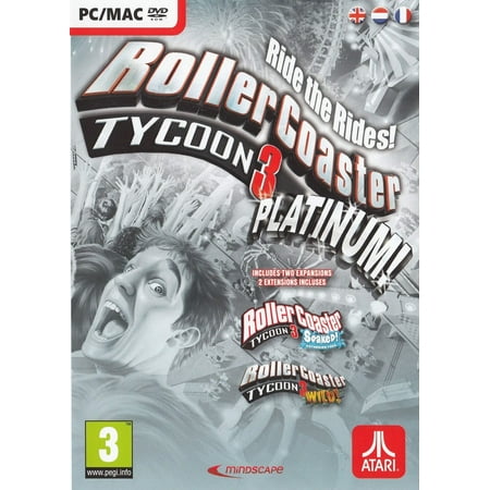 Rollercoaster Tycoon 3 Platinum (includes Soaked and Wild Expansion PC (Roller Coaster Tycoon Best Park Ever)