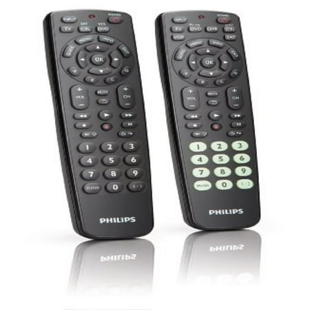 Philips SRC2063/27 Universal Remote Control Value Two-Pack with (Best Value Universal Remote)