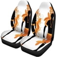 thumbnail image 2 of FMSHPON Set of 2 Car Seat Covers Samba Orange Couple for Carnival Costume Silhouettes Man Universal Auto Front Seats Protector Fits for Car,SUV Sedan,Truck, 2 of 5