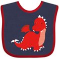 thumbnail image 3 of Inktastic Adorable Red Dragon Boys Baby Bib, 3 of 4