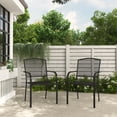 thumbnail image 2 of Mondawe Steel Mesh Chair Patio Dining Chair, 2 of 7