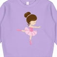 thumbnail image 3 of Inktastic Ballerina, Ballet Girl, Ballet Dance, Brown Hair Toddler Sweatshirt, 3 of 4