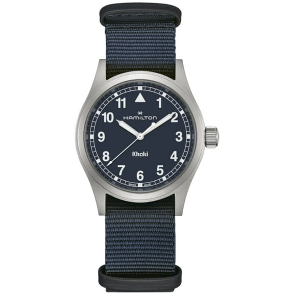 Hamilton Khaki Field Quartz Blue Dial Fabric Strap Men's Watch H69401940