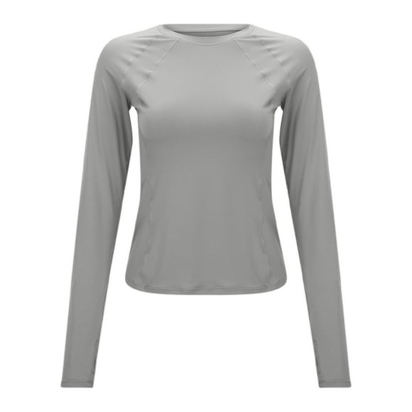 Women's UV Protective Long Sleeve Yoga Shirt Moisture Wicking Breathable Running Fitness Top