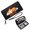 Black, variant on GEEAD Multiple Card Slots Wallet for Women Large Capacity Wallet for Women BELIEVE ME fluffy white cloud orange tabby kitten Romantic Gift for Wife & Girlfriend Zipper Coin Pocket