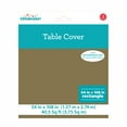 thumbnail image 2 of Rectangular 54" x 108" Gold Plastic Table Cover, by Way To Celebrate, 2 of 6