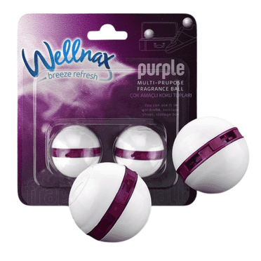 Wellnax Shoe Deodorizer Balls - Sneakers Strong Odor Absorber, Stinky Feet Smell Remover Shoes Freshener Ball And Musty Odors, Deodorant Deodorizers Absorb (Purple)