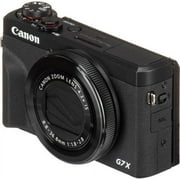 Canon PowerShot G7 X Mark III Digital Camera (Black) Bundle with 16GB SD Card, 57 Tripod, Flexible Tripod, Padded Bag, and 6Ave Cleaning Kit (International Version)