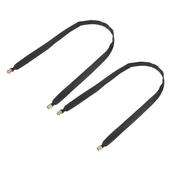 Uxcell Door/Window Pass Through Flat Coaxial Cable with SMA Male to Female 1.64ft/50cm Cord Flat Coax Cable Pigtail Extension for Antenna Router Pack of 2