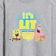 thumbnail image 3 of SpongeBob SquarePants - It's Lit Hanukkah - Men's Long Sleeve T-Shirt, 3 of 6