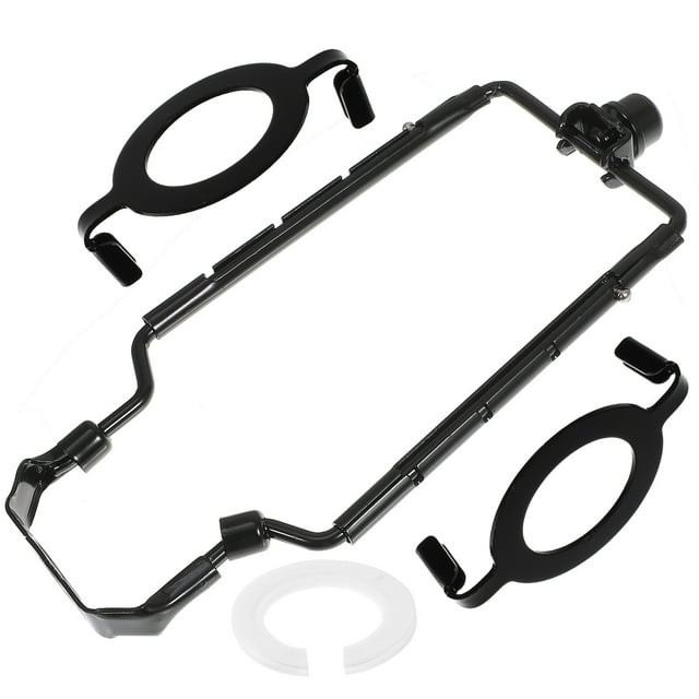 Shisuyan 1 Set Lamp Shade Harp Holder Detachable Lamp Shade Bracket Alloy Adjustable Height Restaurant