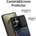 thumbnail image 5 of Allytechgroup for Samsung Galaxy S25+ Case with Camera Cover/ Kickstand [Compatible with MagSafe] Magnetic Case Hard PC + Soft TPU Back Shockproof Military Grade Shell for Women Men, Blue, 5 of 8