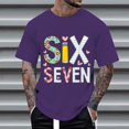 thumbnail image 4 of CONZONE Mens 6 7 T-Shirts Short Sleeve T Shirts for Men Casual Crew Neck Six Seven Graphic Lightweight Tees Soft Cozy Athletic Tops, 4 of 4