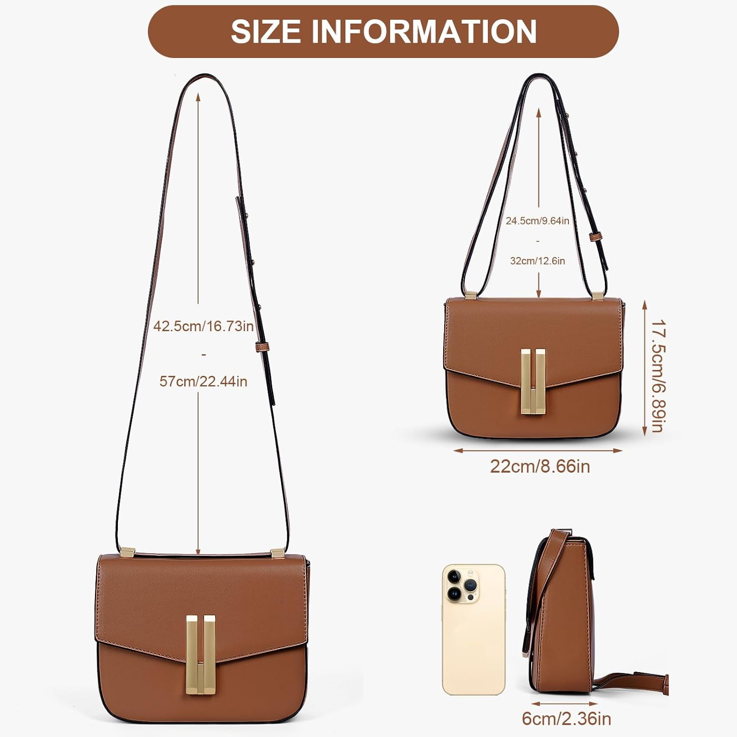 Juoxeepy Small Crossbody Bags for Women Shoulder Bags Trendy Shoulder Purse Satchel Handbag with Flap Closure