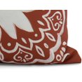 thumbnail image 2 of Simply Daisy, 26 x 26 Inch, Cuban Tile 1, Geometric Print Pillow, Red Orange, 2 of 2