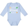 thumbnail image 3 of Inktastic Lucky Blessed and Loved Horseshoe Clover Hearts Boys or Girls Long Sleeve Baby Bodysuit, 3 of 5