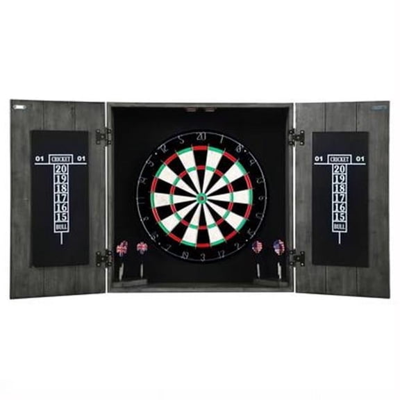 Carmelli BG1046 Drifter Solid Wood Dartboard & Cabinet Set