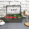 thumbnail image 4 of MyGift Wood Compartment Tea Box Organizer, 8 Compartments, 4 of 7