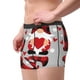 thumbnail image 2 of Fotbe Buffalo Plaid Love And Gnome Calzoncillos Tipo Boxer con Bolsa de Soporte Total para Hombre, X-Temp Fresco, Transpirable y de Secado Rápido-Medium, 2 of 5