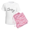 thumbnail image 6 of CafePress - She Who Sleeps With Dogs Pajamas - Women's Short Sleeve Print T-Shirt and Pants Light Cotton Pajama Set, 6 of 7