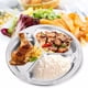 thumbnail image 4 of 22/24/26cm Dinner Plate Stainless Steel 3 Sections Round Divided Dish Plate Trays Compartment Kids Lunch Serving Snack Dishes, 4 of 10