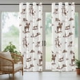 thumbnail image 6 of Western Cowboy Outdoor Curtains for Patio Waterproof, Retro Brown Desert Ethnic Horse Grommet Curtains for Porch Outside Privacy Drape for Gazebo Garden Pergola, 2 Panels, 54x108in, 6 of 9