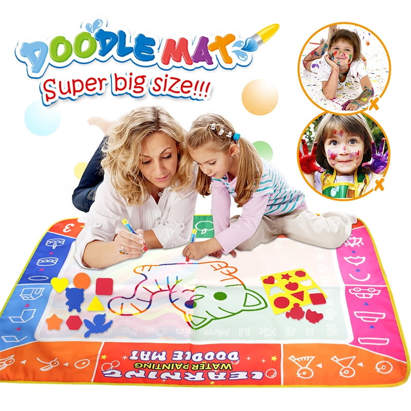 Magic Drawing Water Pen Painting Doodle Mat Board Kids Painting Toy  ZF 