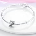 thumbnail image 5 of MULA Original 925 Sterling Silver 26 Letters DIY Charm AAA CZ Beads fit Bracelet for Women Gift Jewelry, 5 of 7