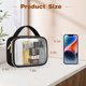 thumbnail image 3 of 2 Pack Clear Makeup Bags With Handles, PVC Cosmetic Bags for Women and Men, Carry on Airport Airline Compliant Bag, Black, 3 of 4