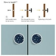 thumbnail image 4 of 4 Pcs Little Stars Knobs for Kitchen Cabinet Cupboard Dresser Bookcase Drawer Pulls Handles Round Home Decor, 4 of 5
