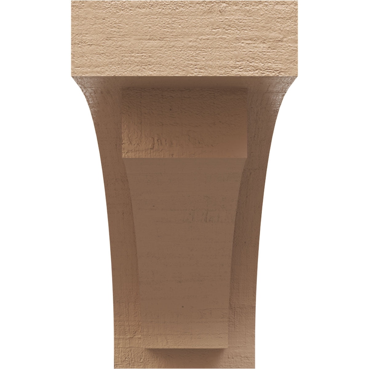 5"W x 15"D x 10"H Classic Rivera Rough Cedar Woodgrain TimberThane Corbel, Primed Tan