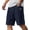 Navy_CI09, variant on Resicozy Mens Linen Shorts Casual Summer Elastic Waist Drawstring Lightweight Beach Vacation Shorts with Pockets Khaki M