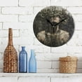 thumbnail image 3 of WOBOGO Vine Wrapped Around The Head Wall Clock 10in Silent Mechanism Battery Operated Retro Style for Living Room Bedroom and Kitchen Black Pointer, 3 of 10