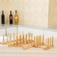 thumbnail image 2 of KUIZAP Plate Racks Wooden Solid Wood Bamboo Plate Racks Multipurpose Shelves Drainboard Kitchen Pot Lid Holder Dish Drain Dish Rack(23*12.5*10.5cm/9*4.9*4.1"(L*W*H)), 2 of 4