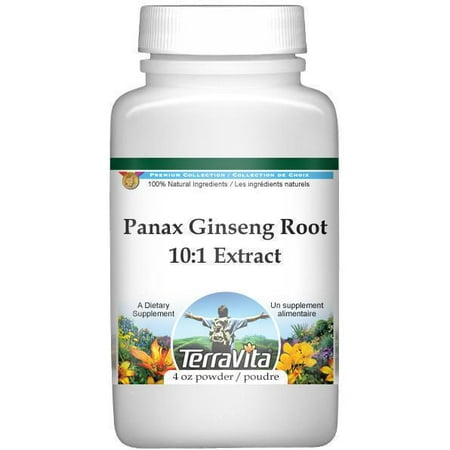 Extra Strength Panax Ginseng 10: 1 Extrait (30% de ginsenosides) Poudre (4 oz, ZIN: 514414)