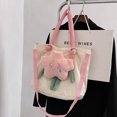 thumbnail image 2 of Bolsos de mano para mujer, bonitos dibujos animados, suaves, grandes, para mujer, bolso de mano para mujer (blanco) Likrtyny Para Estrenar, 2 of 9