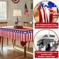 thumbnail image 4 of Lilixerw 4th of July Decorations,Independence Day Foil Fringe Curtain Garland,Red White and Blue Streamers Hanging Backdrop Table Skirts for Parade Floats Memorial Day Patriotic Decor, 4 of 9