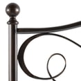 thumbnail image 3 of Sylvania Metal Headboard Panel with Elegant Pattern of Curves and Twists, French Roast Finish, Full, 3 of 6