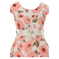 thumbnail image 2 of Big Girls Lovely Cap Sleeve Floral Birthday Party Graduation Flower Girl Dress Coral 10 (2J1K2S3), 2 of 4