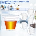 thumbnail image 3 of JJEAN-300 Pack Disposable Graduated Medicine Cups (30ml), 1 oz Plastic Med Cups for Mixed Pills, Liquid Medication Measuring, Resin, Epoxy, DIY Arts & Crafts, 3 of 4