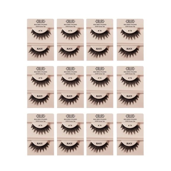 Callas Beau Wing Eyelashes #74 (1 pair x 12 sets)