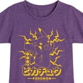 thumbnail image 3 of Pokémon  - Pikachu Lightning - Youth Girls Short Sleeve Graphic T-Shirt, 3 of 5
