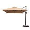 thumbnail image 2 of Crestlive Products Luxury Outdoor Shade Canopy Patio Cantilever Offset Umbrella with 360-degree Rotation Tan, 2 of 5