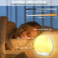 Sunrise Alarm Clock Wake Up Light With Touch Control, DualSided